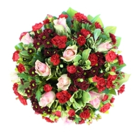 Red & Pink Funeral Posy