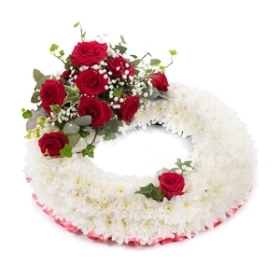 Red Rose Based Wreath