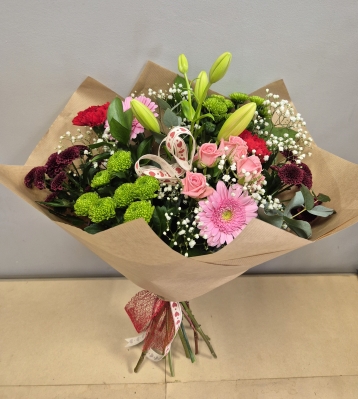 Valentines Florist Choice Tied Bunch