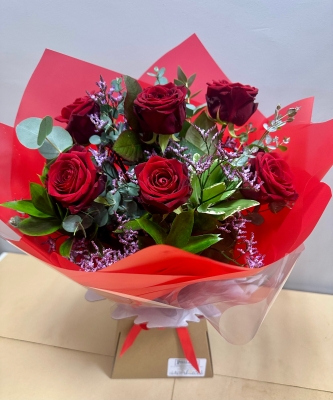 Six Red Roses