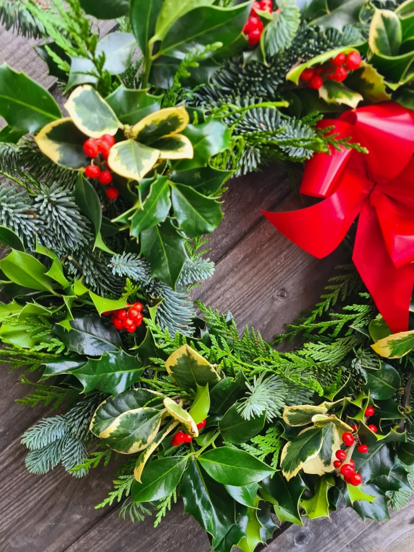 Traditional Holly Wreath