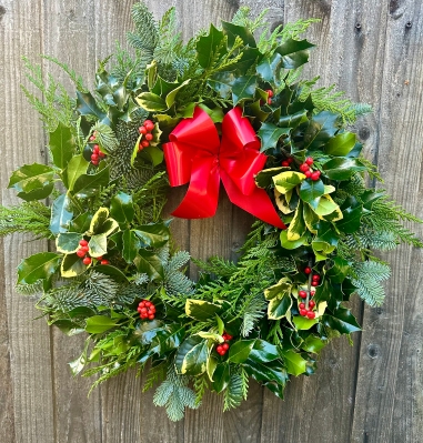 Traditional Holly Wreath