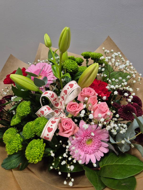 Valentines Florist Choice Tied Bunch